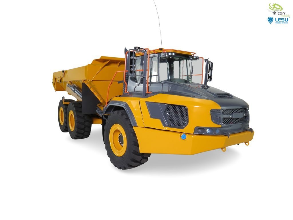 1:16 Dumper 6x6 Aufgebaut und lackiert mit Hydraulik