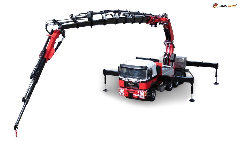 1:14 MAN F2000 8x8 with truck-mounted crane red/white with P
