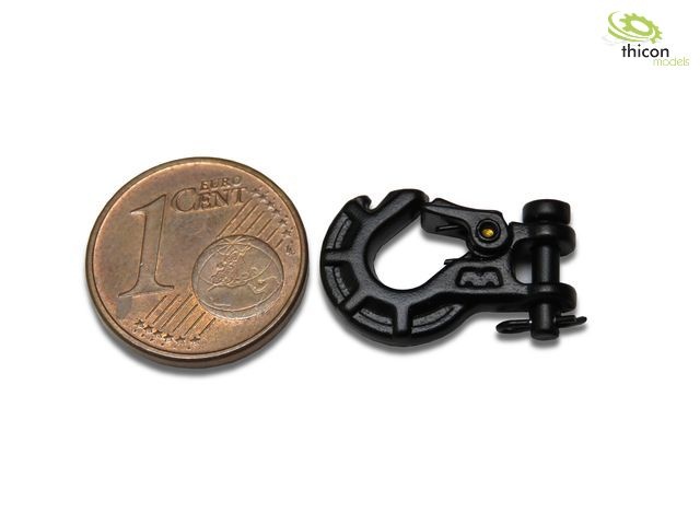 Mini hook with metal fuse black