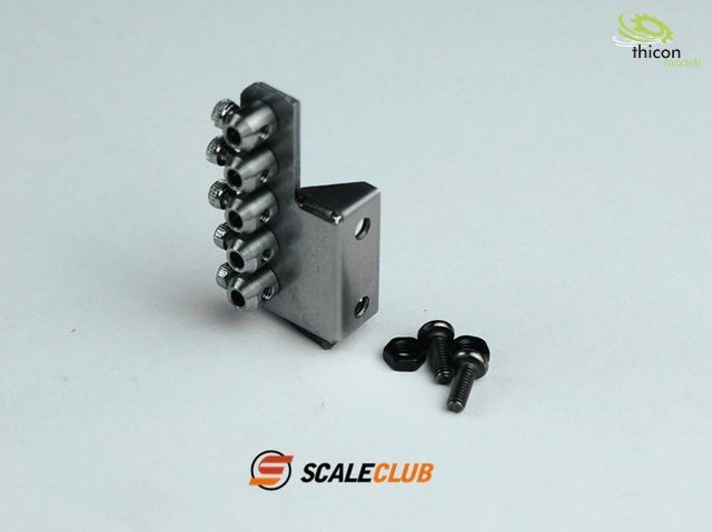 Holder for up to 5 Bowden cables V2A
